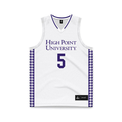 High Point - NCAA Men's Basketball : Trey Pearson - White Basketball Jersey-0
