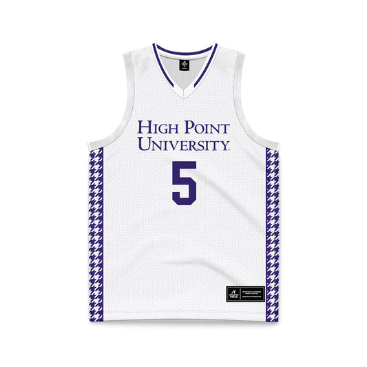 High Point - NCAA Men's Basketball : Trey Pearson - White Basketball Jersey-0