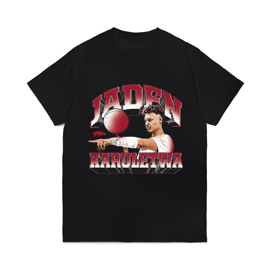 Arkansas - NCAA Men's Basketball : Jaden Karuletwa - Collage Comfort Colors T-Shirt-0