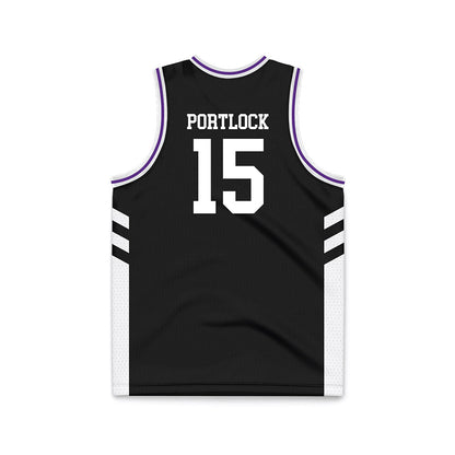 TCU - NCAA Women's Basketball : Sarah Portlock - Black Basketball Jersey-1