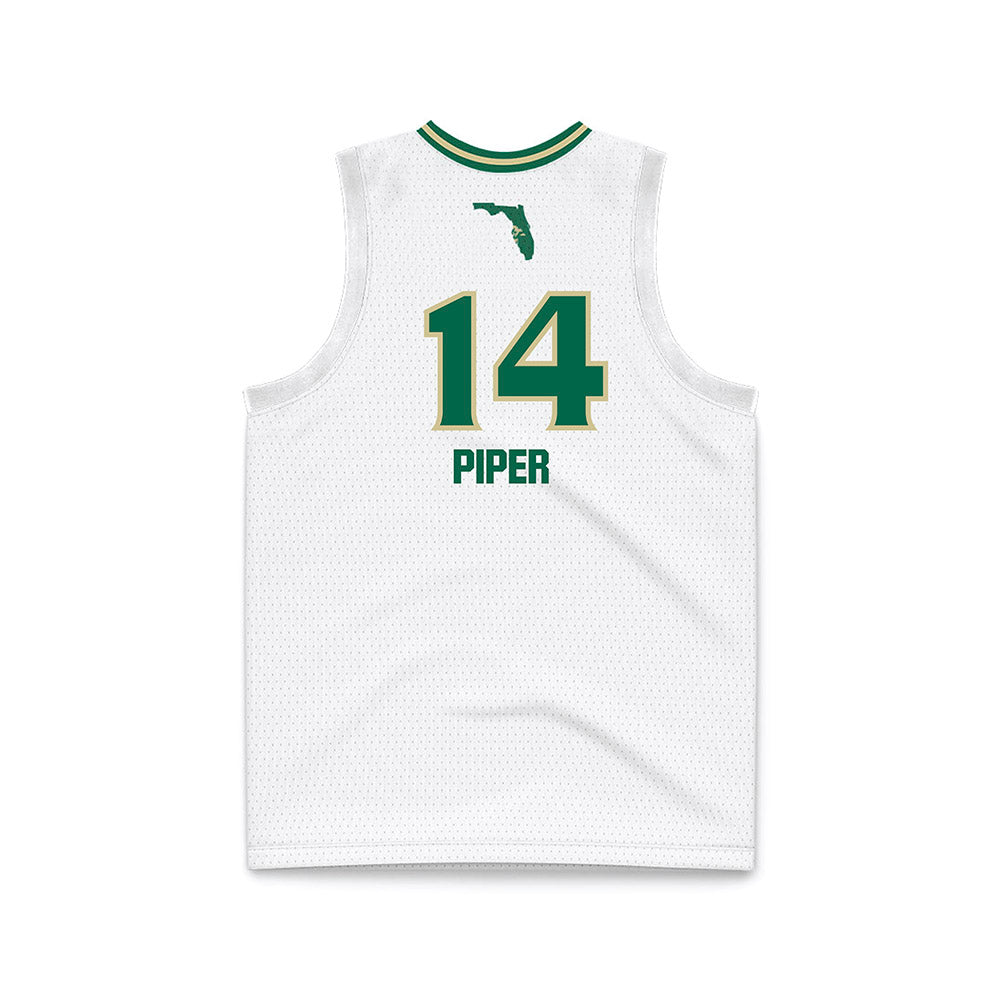 USF - NCAA Women's Basketball : Ines Piper - White Basketball Jersey-1