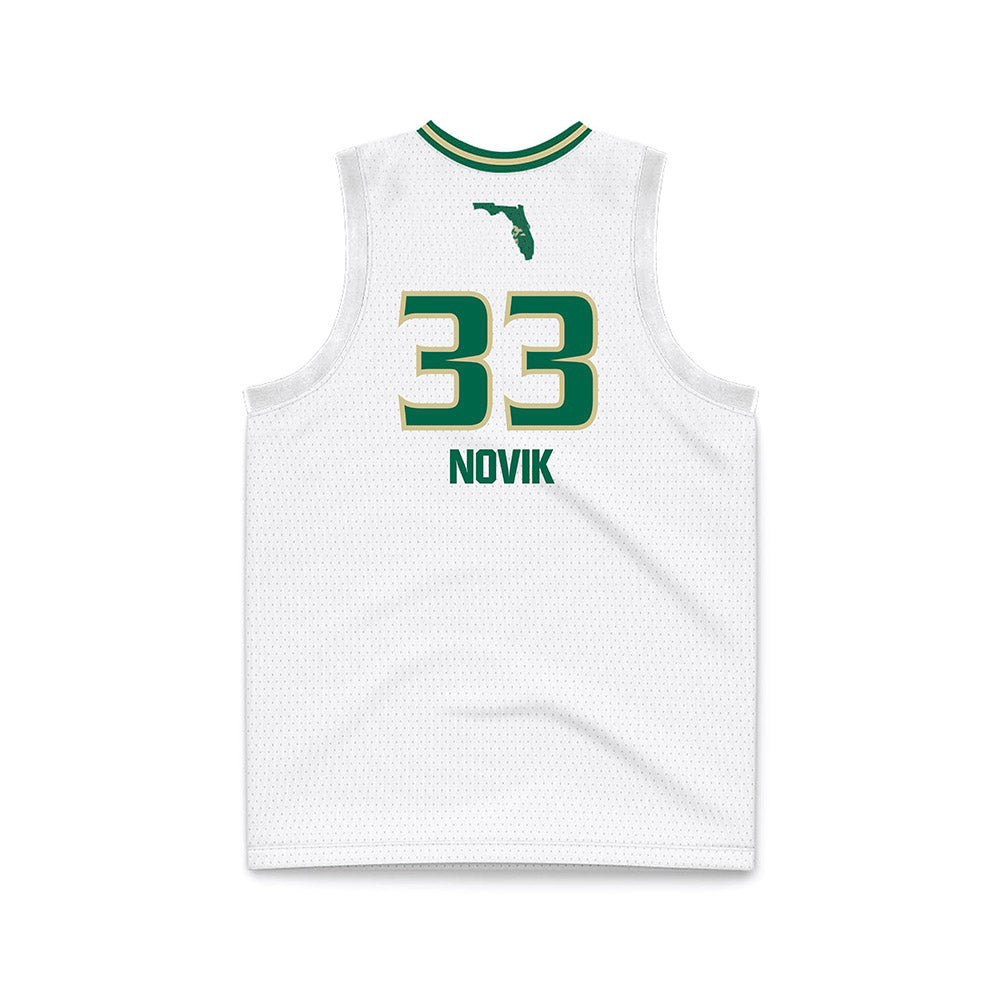 USF - NCAA Women's Basketball : Katsiaryna Novik - White Basketball Jersey-1