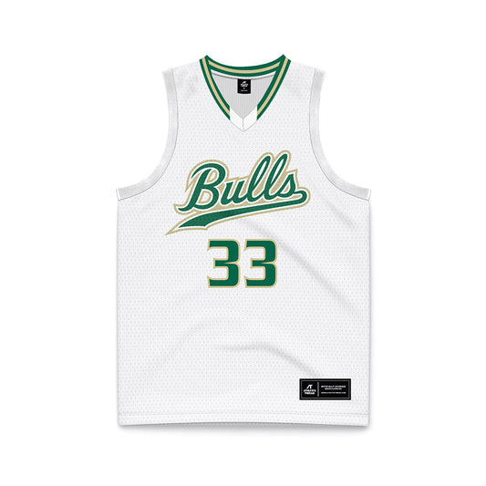 USF - NCAA Women's Basketball : Katsiaryna Novik - White Basketball Jersey-0