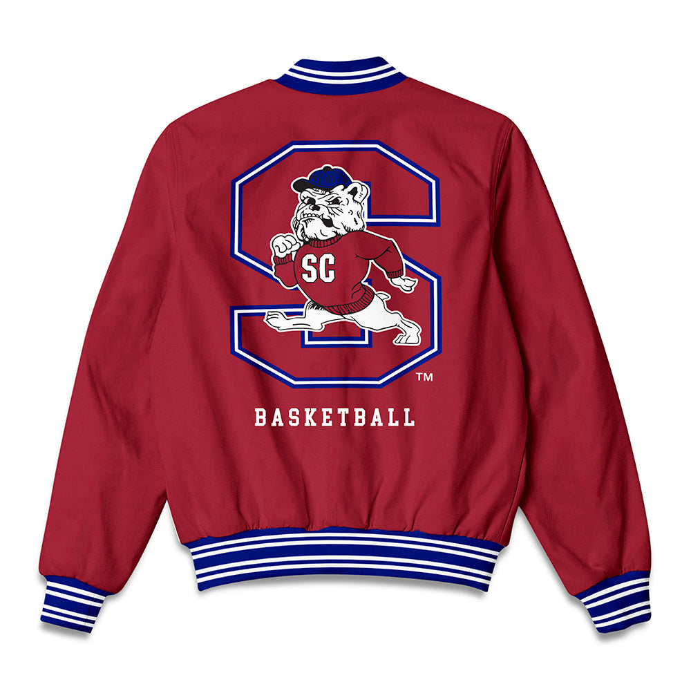SCSU - NCAA Men's Basketball : Christopher Parker - Bomber Jacket-1