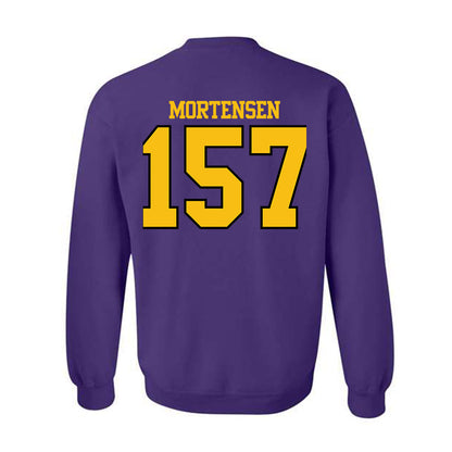 Minn. St. - NCAA Wrestling : Grady Mortensen - Classic Shersey Crewneck Sweatshirt-1