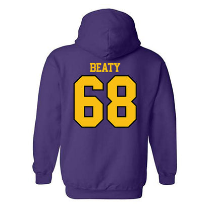 MNSU - NCAA Football : Logan Beaty - Classic Shersey Hooded Sweatshirt-1