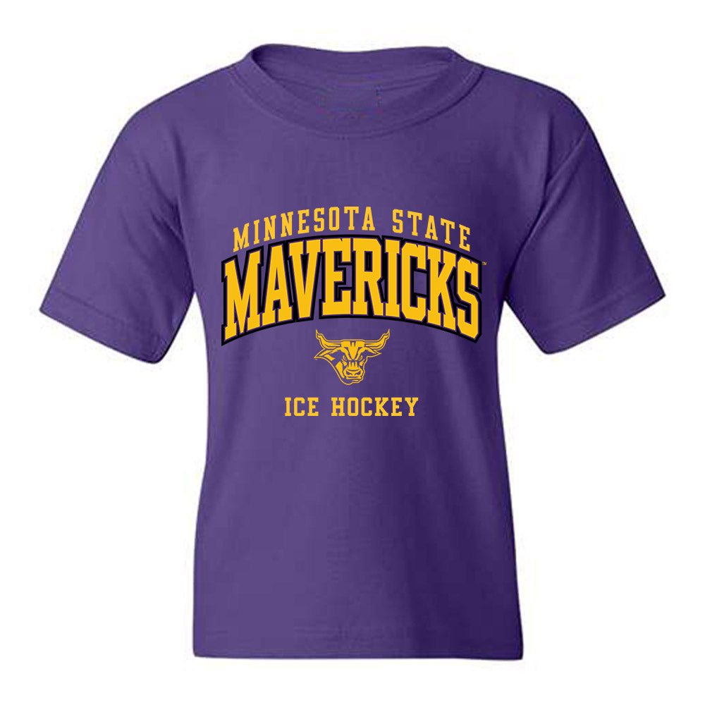 Minn. St. - NCAA Men's Ice Hockey : Cash Carter - Classic Shersey Youth T-Shirt-0