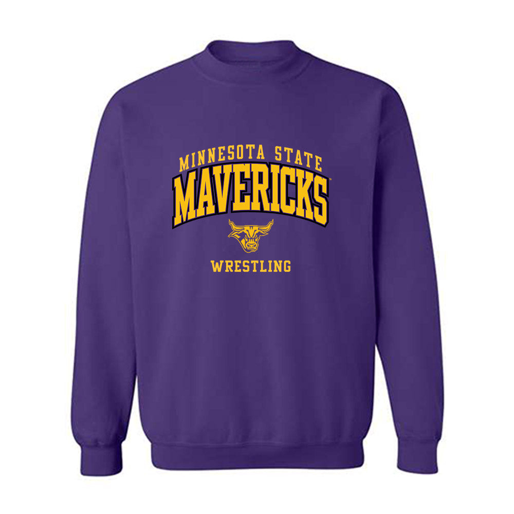 Minn. St. - NCAA Wrestling : Grady Mortensen - Classic Shersey Crewneck Sweatshirt-0