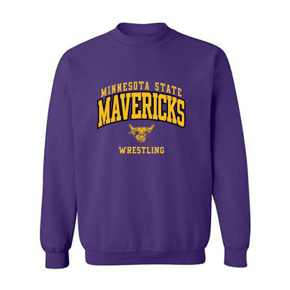 Minn. St. - NCAA Wrestling : Grady Mortensen - Classic Shersey Crewneck Sweatshirt-0