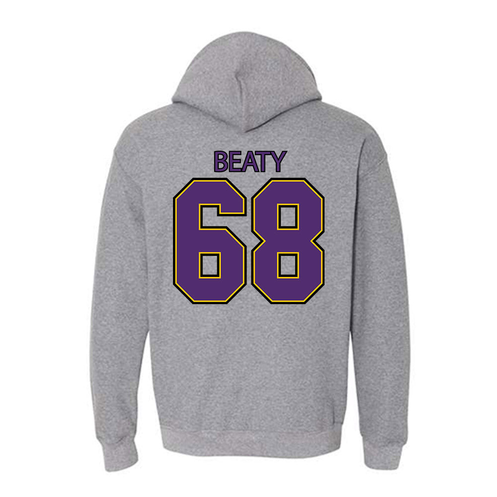 MNSU - NCAA Football : Logan Beaty - Classic Shersey Hooded Sweatshirt-1