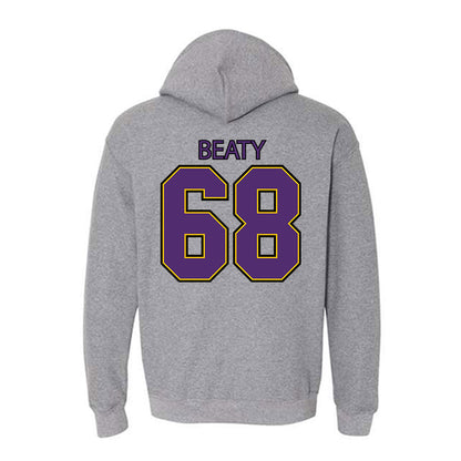 MNSU - NCAA Football : Logan Beaty - Classic Shersey Hooded Sweatshirt-1