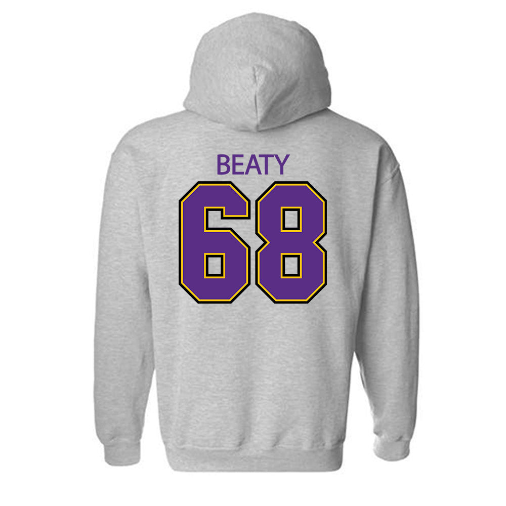 MNSU - NCAA Football : Logan Beaty - Classic Shersey Hooded Sweatshirt-1
