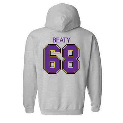 MNSU - NCAA Football : Logan Beaty - Classic Shersey Hooded Sweatshirt-1