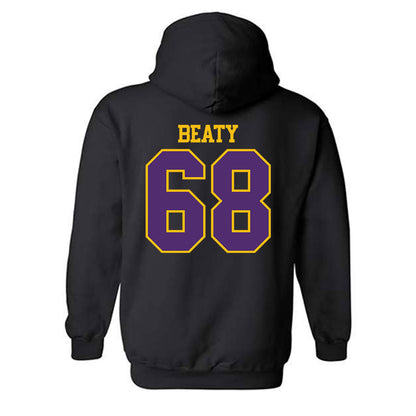 MNSU - NCAA Football : Logan Beaty - Classic Shersey Hooded Sweatshirt-1