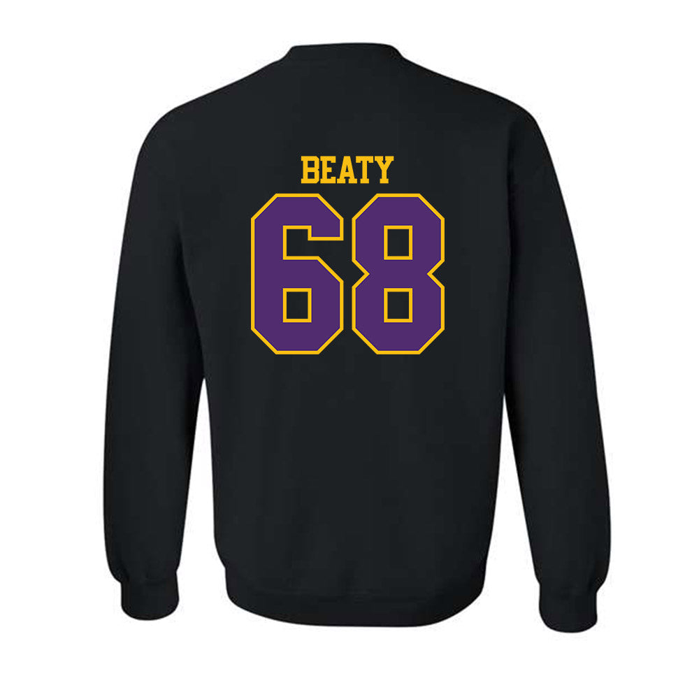 MNSU - NCAA Football : Logan Beaty - Classic Shersey Crewneck Sweatshirt-1