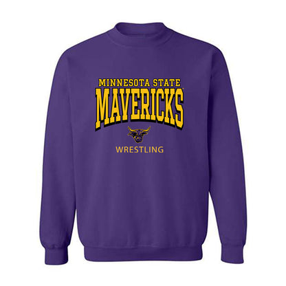 Minn. St. - NCAA Wrestling : Grady Mortensen - Classic Shersey Crewneck Sweatshirt-0