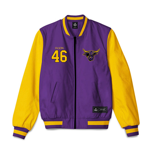 MNSU - NCAA Football : Tanner Olson - Bomber Jacket-0