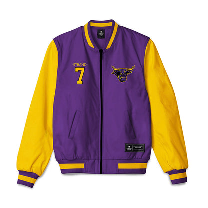 Minn. St. - NCAA Men's Ice Hockey : Bryce Strand - Bomber Jacket-0