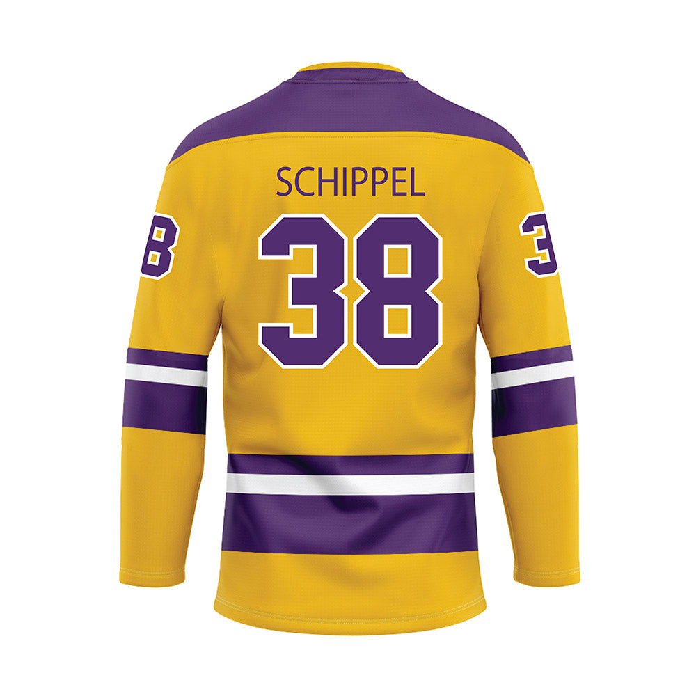 Minn. St. - NCAA Women's Ice Hockey : Jaya Schippel - Yellow Hockey Jersey-1