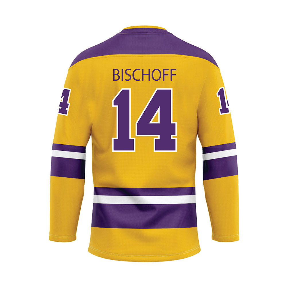 Minn. St. - NCAA Women's Ice Hockey : Mercury Bischoff - Yellow Hockey Jersey-1