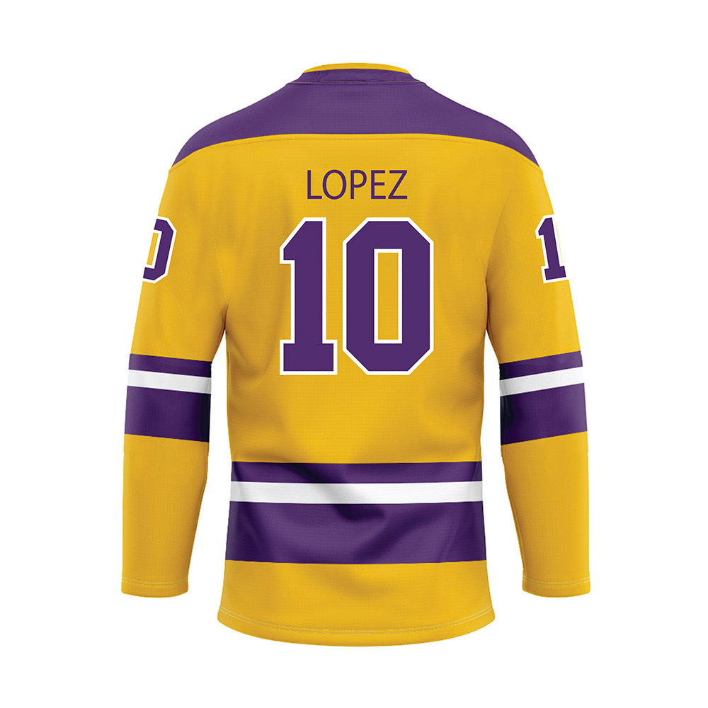Minn. St. - NCAA Women's Ice Hockey : Zoe Lopez - Yellow Hockey Jersey-1