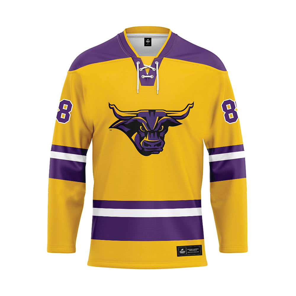 Minn. St. - NCAA Women's Ice Hockey : Katie Olfert - Yellow Hockey Jersey-0