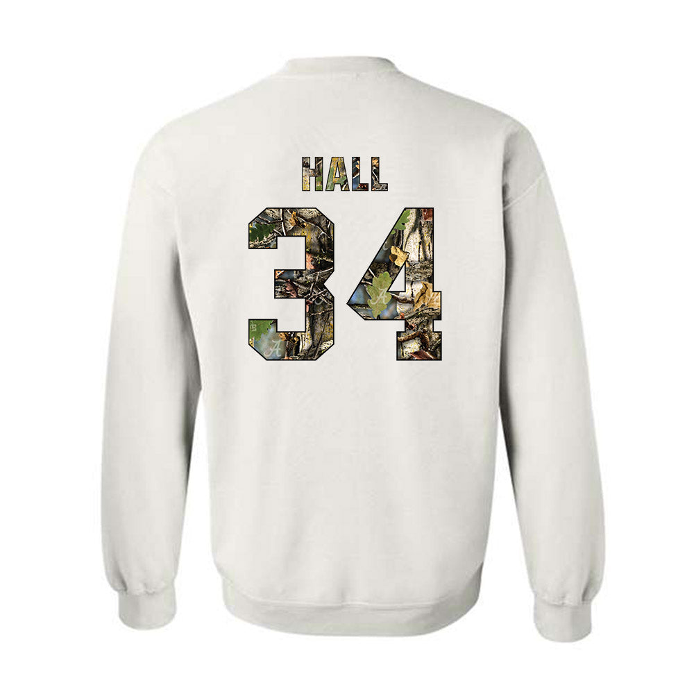 Alabama - NCAA Football : Zay Hall - Crewneck Sweatshirt-1