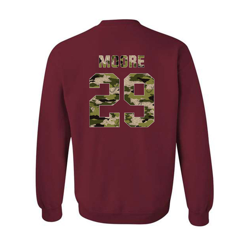 Alabama - NCAA Football : Ayden Moore - Tusk Camo Script A Crewneck Sweatshirt-1