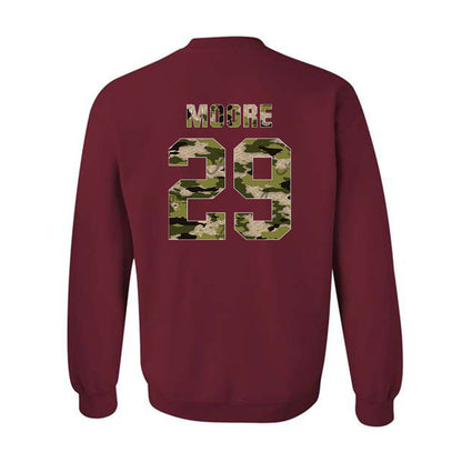 Alabama - NCAA Football : Ayden Moore - Tusk Camo Script A Crewneck Sweatshirt-1