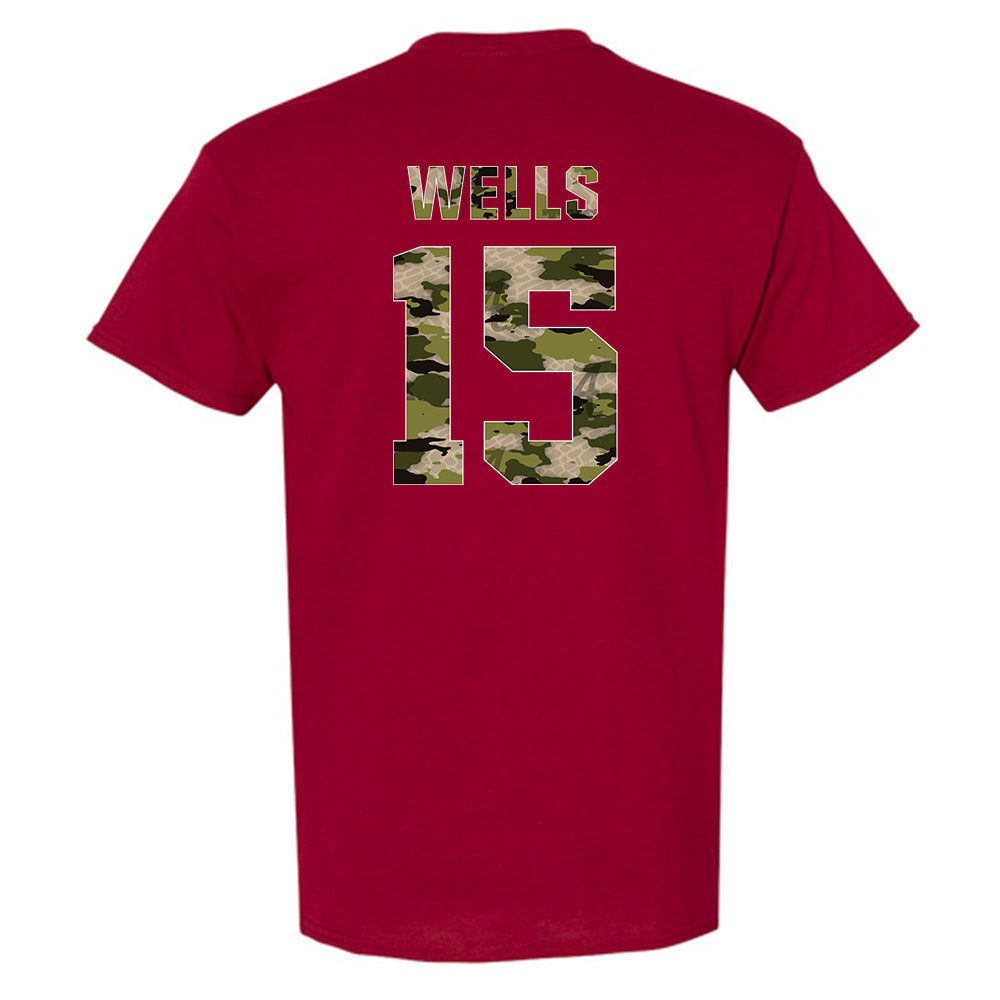 Alabama - NCAA Softball : Brooke Wells - Tusk Camo Script A T-Shirt-1