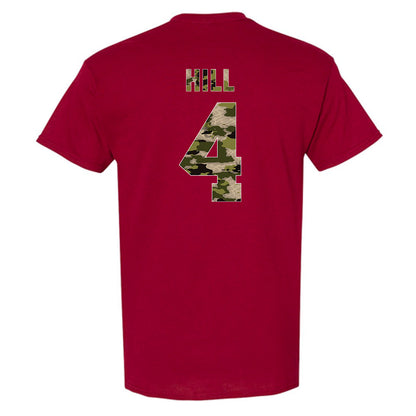 Alabama - NCAA Football : Daniel Hill - Tusk Camo Script A T-Shirt-1