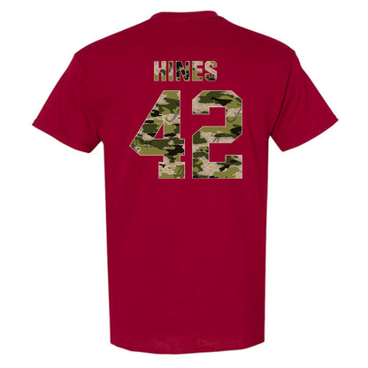 Alabama - NCAA Baseball : Eric Hines - Tusk Camo Script A T-Shirt-1