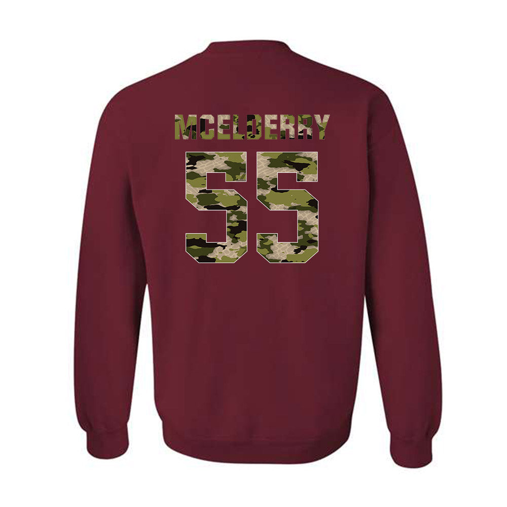 Alabama - NCAA Football : Rock McElderry - Tusk Camo Script A Crewneck Sweatshirt-1