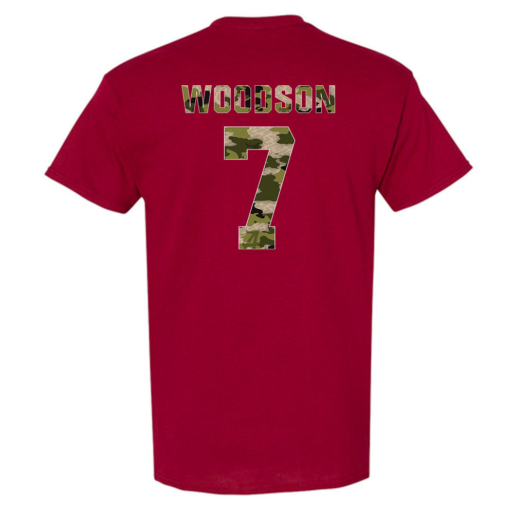 Alabama - NCAA Football : Caleb Woodson - Tusk Camo Script A T-Shirt-1