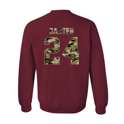 Alabama - NCAA Football : Noah Carter - Tusk Camo Script A Crewneck Sweatshirt-1