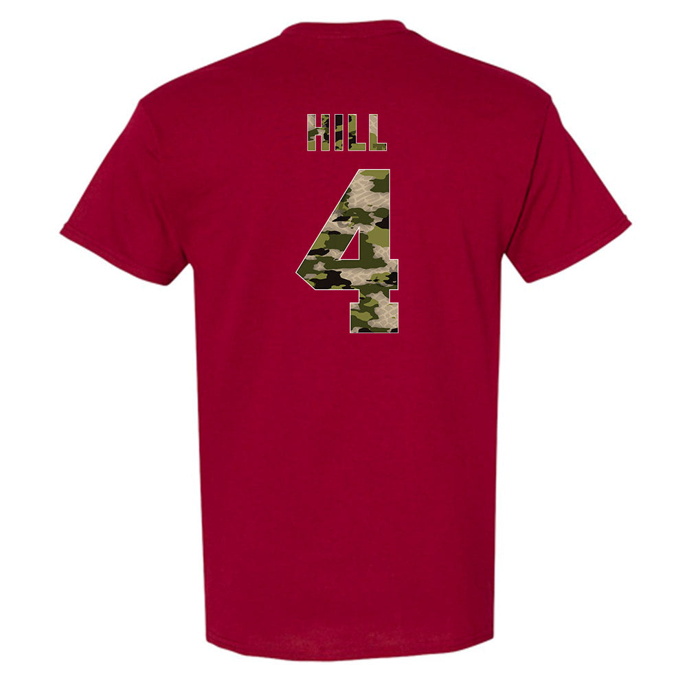 Alabama - NCAA Football : Daniel Hill - Tusk Camo Script A T-Shirt-1