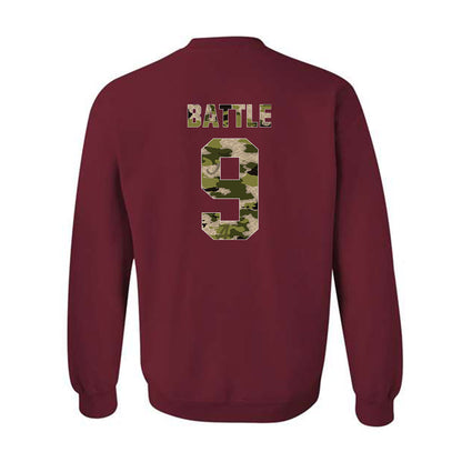 Alabama - NCAA Football : Jordan Battle - Tusk Camo Script A Crewneck Sweatshirt-1