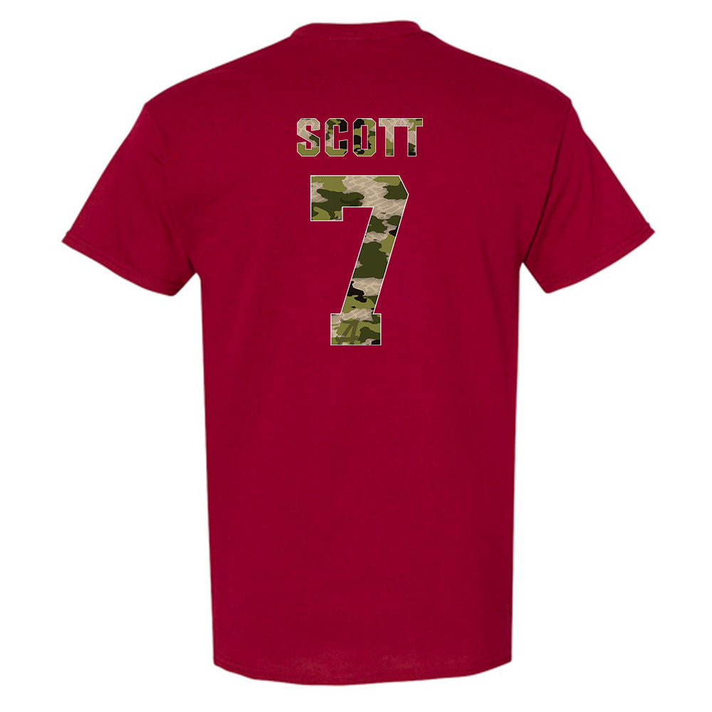 Alabama - NCAA Football : Rico Scott - Tusk Camo Script A T-Shirt-1