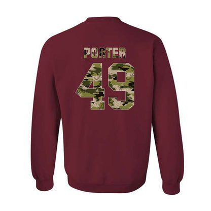 Alabama - NCAA Football : Jax Porter - Tusk Camo Script A Crewneck Sweatshirt-1