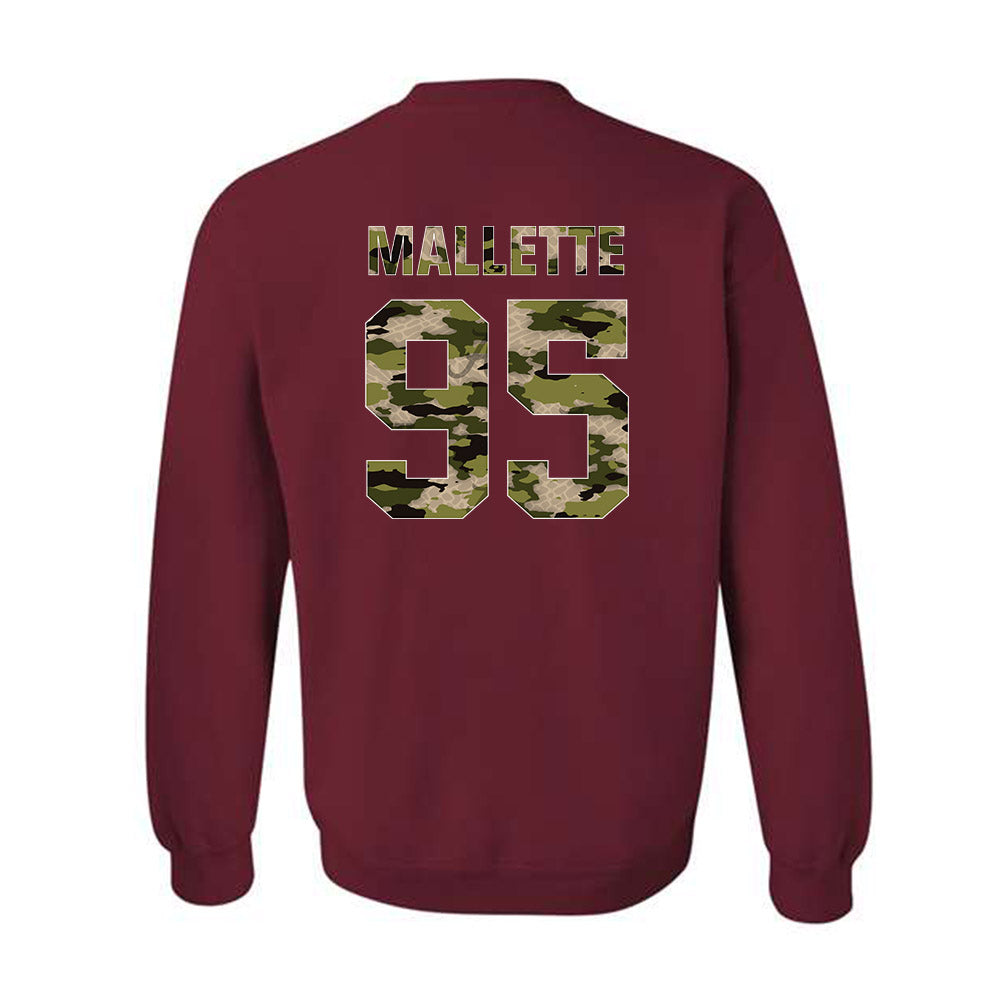 Alabama - NCAA Men's Basketball : Houston Mallette - Tusk Camo Script A Crewneck Sweatshirt-1