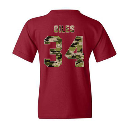 Alabama - NCAA Softball : Marlie Giles - Tusk Camo Script A Youth T-Shirt-1