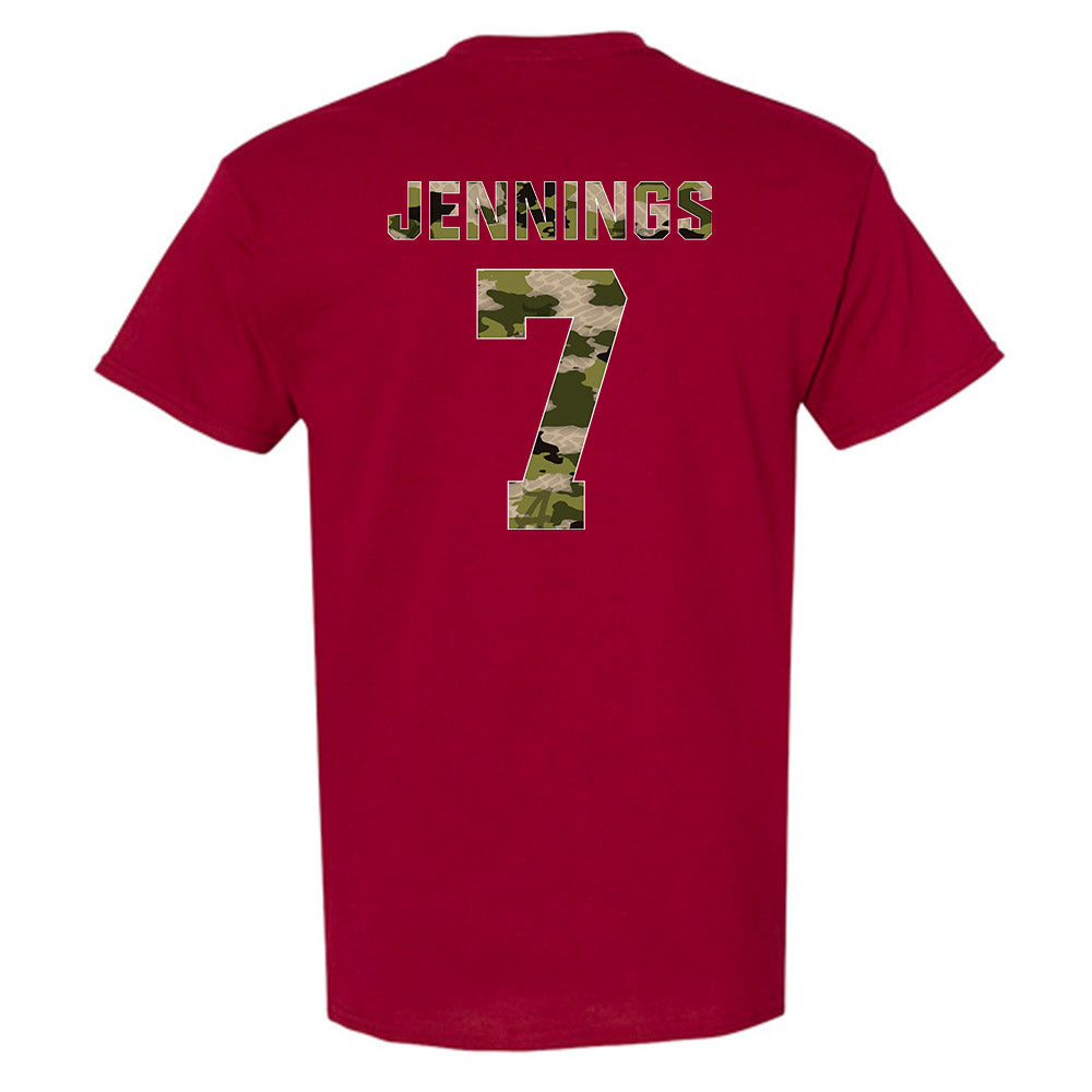Alabama - NCAA Women's Basketball : Waiata Jennings - Tusk Camo Script A T-Shirt-1