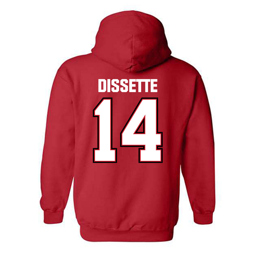 Minot State - NCAA Men's Basketball : Darik Dissette - Classic Shersey Hooded Sweatshirt-1