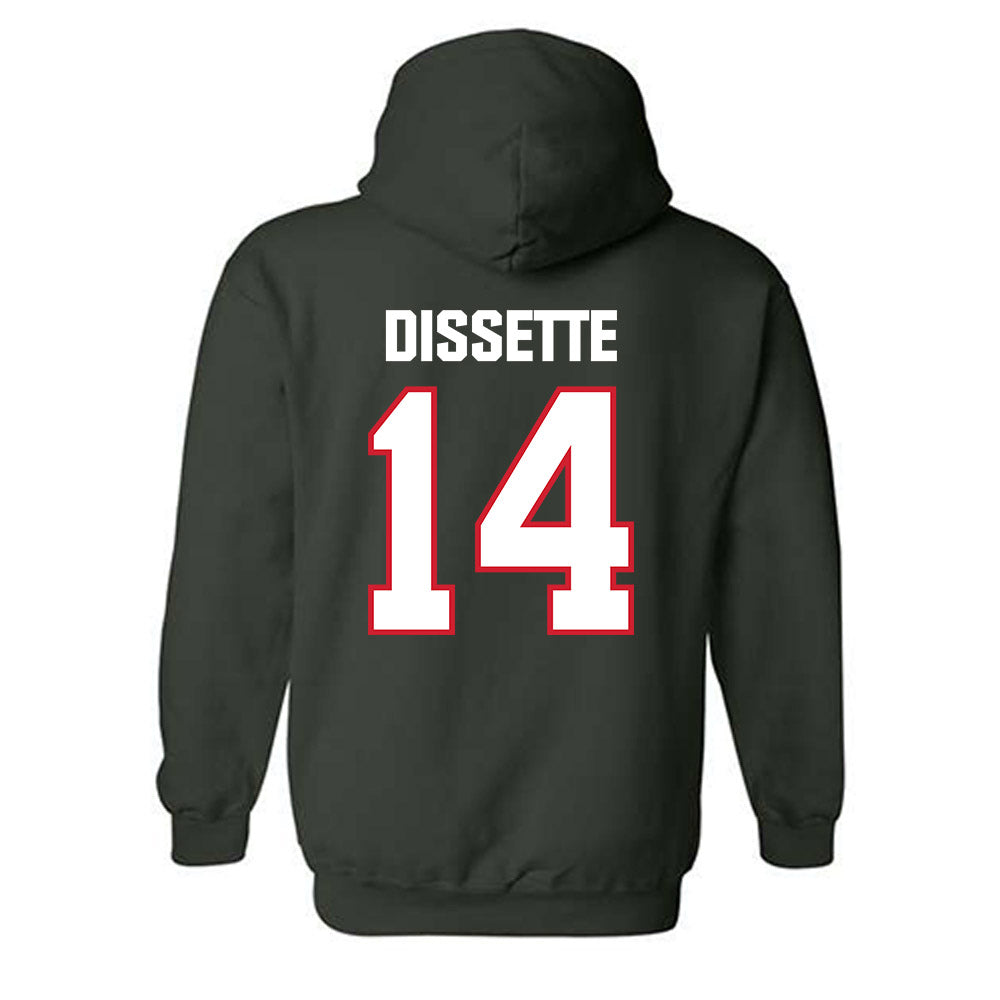 Minot State - NCAA Men's Basketball : Darik Dissette - Classic Shersey Hooded Sweatshirt-1