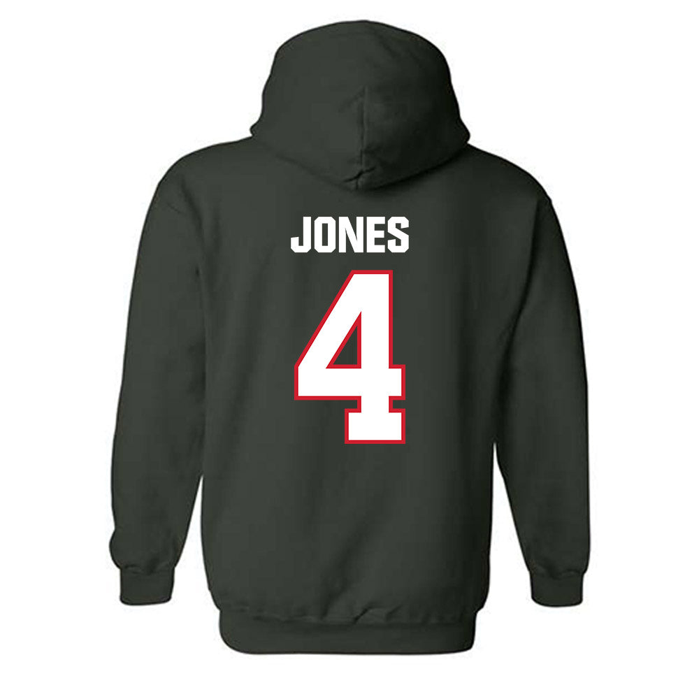 Minot State - NCAA Women's Basketball : Emma Jones - Classic Shersey Hooded Sweatshirt-1