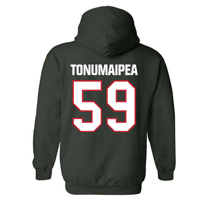 Minot State - NCAA Football : Mahonri Tonumaipea - Classic Shersey Hooded Sweatshirt-1