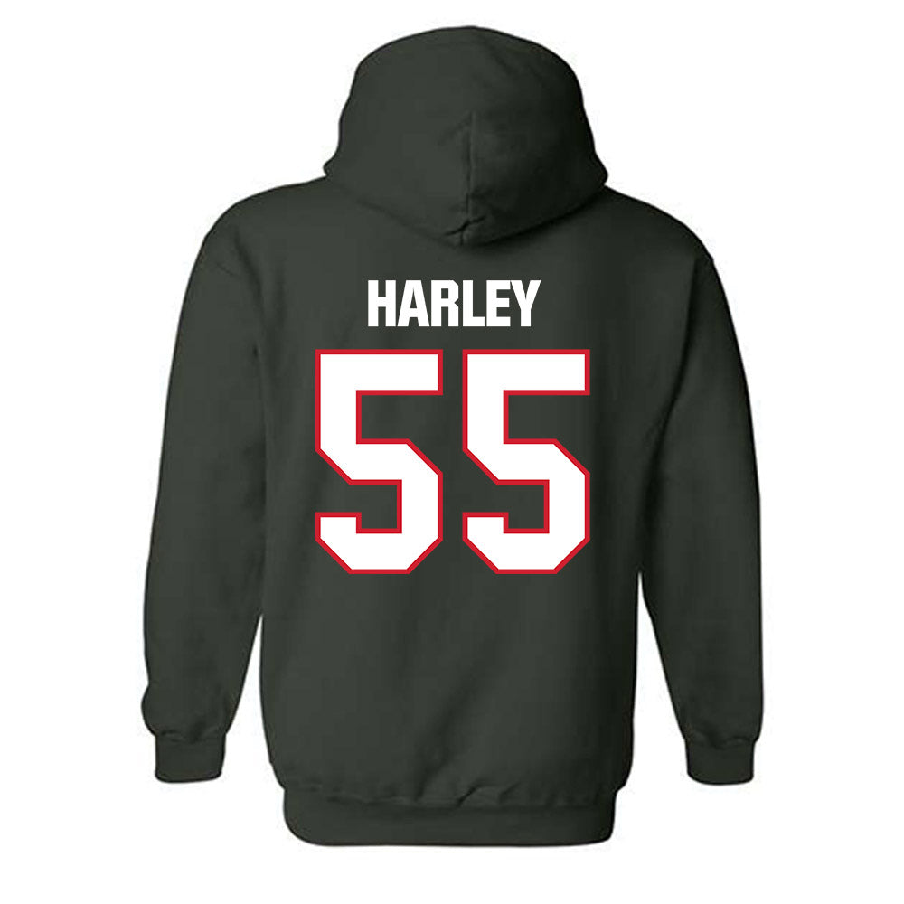 Minot State - NCAA Baseball : Jon Harley - Classic Shersey Hooded Sweatshirt-1
