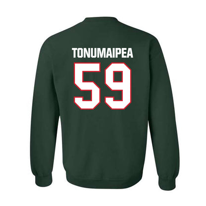 Minot State - NCAA Football : Mahonri Tonumaipea - Classic Shersey Crewneck Sweatshirt-1