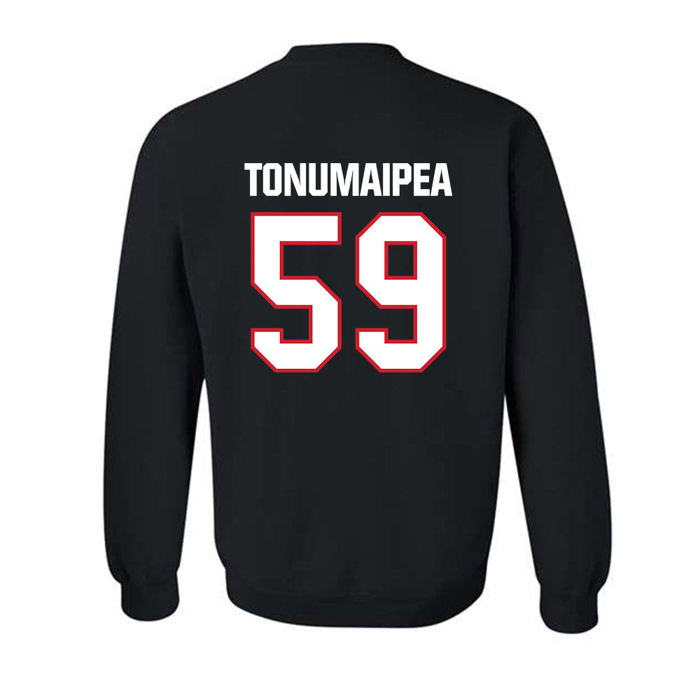 Minot State - NCAA Football : Mahonri Tonumaipea - Crewneck Sweatshirt-1