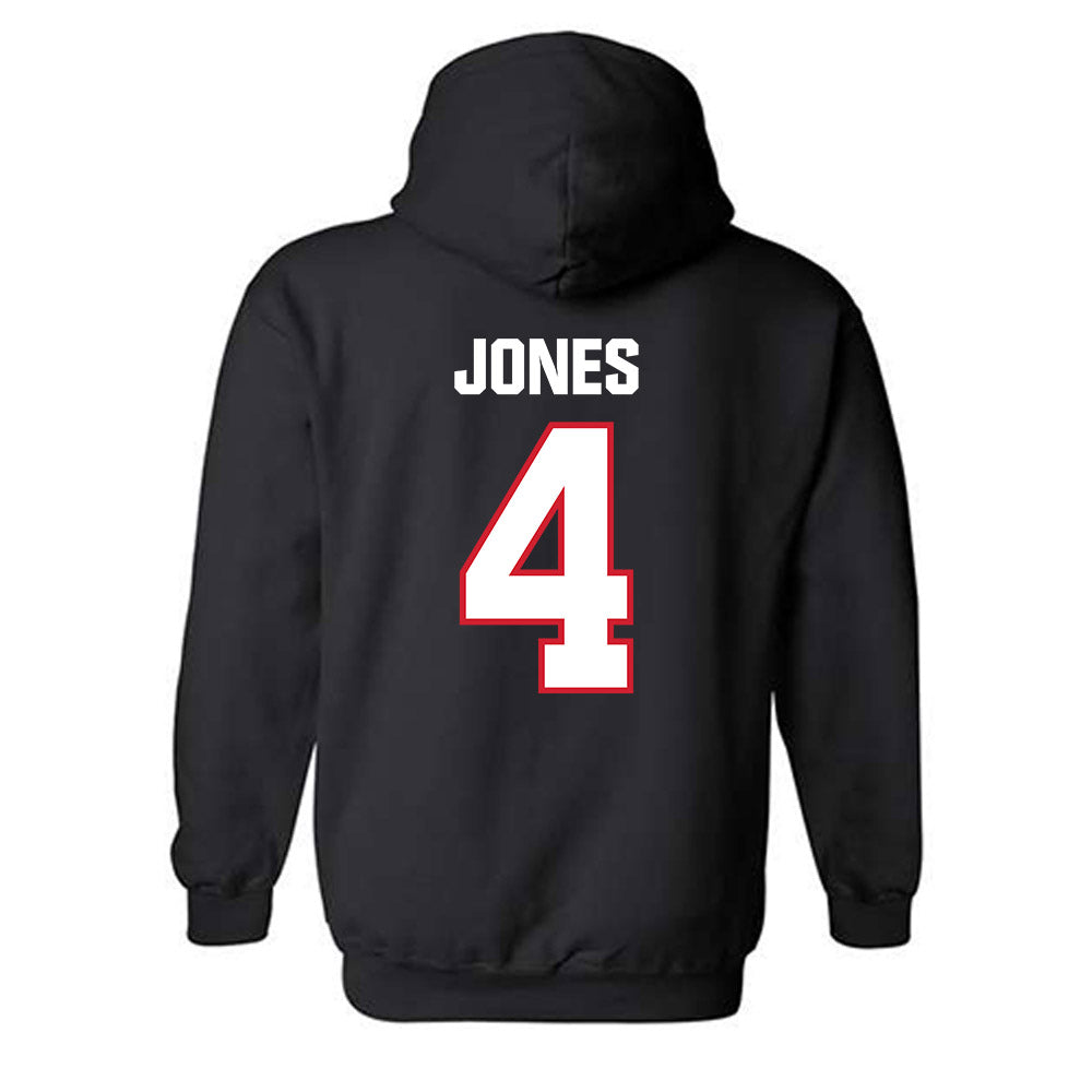 Minot State - NCAA Women's Basketball : Emma Jones - Hooded Sweatshirt-1